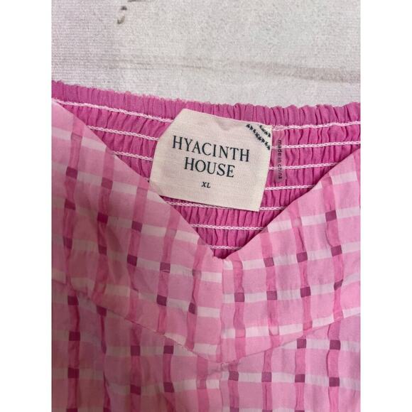 Hyacinth House Size XL Dress Pink White Checked Stunning Unique - Picture 4 of 5
